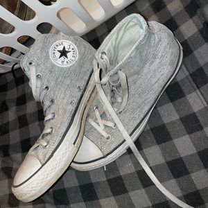 Silver sparkly converse!